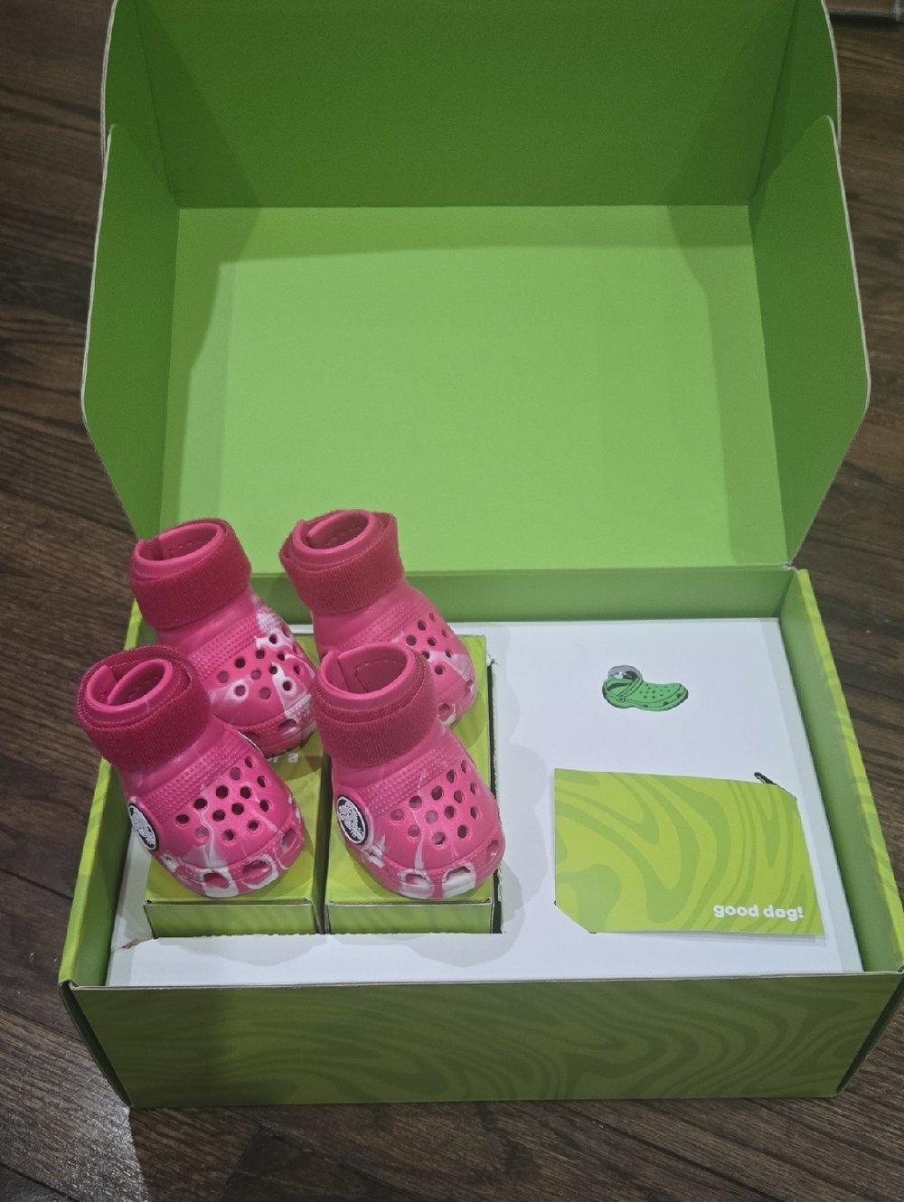 BARK crocs for dogs Pink Medium Glow In The Dark
